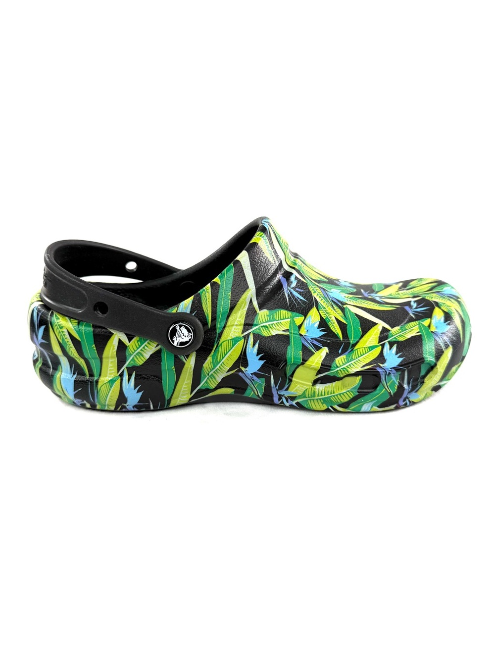 Crocs Bistro Graphic Tropical Leaf Unisex Men Size 10 Women Size 12 Rare